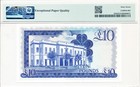Government Of Gibraltar Gibraltar 10 Pounds 1986 Prefix A Pmg  67epq