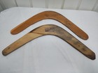 Vintage Aboriginal Hand Carved Australian Boomerangs Lot Of 2 Australia 