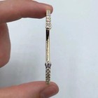 3ct Round Lab Created Diamond Women Cuff Bangle Bracelet 14k Yellow Gold Plated