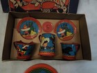 Ohio Art Co Vintage Tin Litho Children s Tea Set In Box Teacup Child