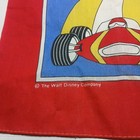 Vintage Walt Disney Mickey Mouse Race Car Bandana Scarf Ja Woronowicz Nj Nos Red