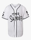 The Sandlot Squints  5 Baseball Jersey White Black All Sizes 
