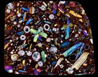 Limburgite - Rare Volcanic Rock Thin Section - Augite Crystals Microscope Slide