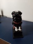 Vintage Mechanical Cast Iron Bull Dog Bank Working