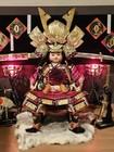Japanese Gogatsu Ningyo Samurai Warrior General Doll Set W  Kabuto Sword Display