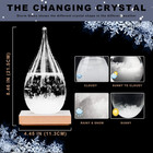 Storm Glass Weather Station  Elegant Drop-shaped  Crystal Barometer  Gift Home