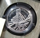 2003 Canada 25g  9999 Silver Dollar 100th Anniv  Cobalt Silver Strike Coin Au300