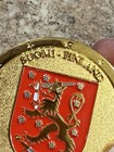 Finland Geocoin-unactivated Lion Rampant On Red Crest-land Of 187k Lakes 2006
