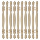 10 Pcs Unfinished Wooden Baluster Spindles 10 43  L   Decorative Home Repair Dec