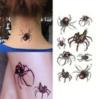 Flash Disposable Temporary Adhesive Tattoo 3d Spinning Black Body Party Gift Wow