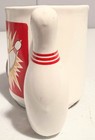 Vintage 3d Bowling Coffee Cup Mug With Pin Handle And Raised Ball Ceramic