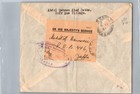 1940 Jaffa Palestine Registered From Arabs Ohms Cover To Ramleh