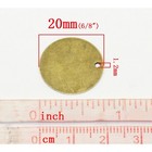 200 Antique Bronze Tone 13 16 Inch Metal Blanks Round Metal Stamping Blank