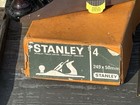 Lot X2 Vintage Stanley No 4 Bailey Wood Plane - X1 Boxed In Ex Cond X1 Used