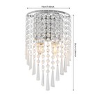 Modern Crystal Vanity Wall Light Fixture Led Bathroom Wall Lamp Corridor Sconce
