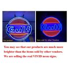 Gulf Gas Gasoline Oil Fuel 20 x16  Neon Light Lamp Sign With Hd Vivid Printing
