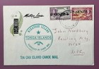 Tin Can Mail Cover Niuafo ou Island  Tonga   Canoe Mail  1966  Sc 100  102  107