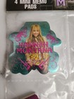 Disney Hannah Montana  Miley Cyrus  4 Mini Memo Pads Sealed In Package