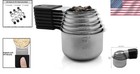 Elegant 7-piece Magnetic Measuring Cups Set - Stainless Steel - Dishwasher Safe