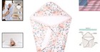 Premium Hooded Bath Towels For Kids With Cozy Pockets   Floral Design - Autumn