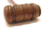 Vintage 10  Long Wood Gavel Judge Chairman Board Auctioneer Roberts Rule Meeting