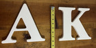 Pottery Barn Kids Cream 8    White Wall Letters A And K