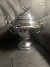 Wr Rogers Quadruple Silver Plate New York  57 Bird Sugar Bowl 12 Spoon Holder