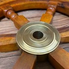 Ship s Teak Wood Steering Wheel 24 Inch Antique Style Brass Center
