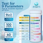 9-in-1 Aquarium Water Test Kit - 100 Freshwater   Saltwater Multicolor 