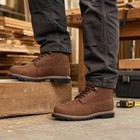 Workbull Mens Work Boots Size 10 5 Brown Leather Soft Toe Non Slip Lace Up