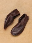 Japanese Style Handmade Men s Slip On Loafers Real Leather Flats Shoes Casual Sz