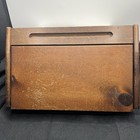 Vintage Wood Slanted Sloped Lap Writing Desk Box   Storage 14 x9  Secretary