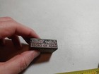 Vintage Letterpress Printing Block Rubber Stamps Made To Order Advertising