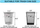 3 Gallon Small Clear Bathroom Trash Bags Office Wastebasket Liners Garbage Bags