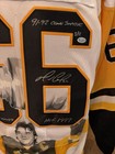 Mario Lemieux Signed Autographed Statted Jersey Reich Pm Coa W Custom Painting