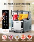 Vevor Slushy Machine 4l 135oz No Ice Needed Frozen Drink Maker With Dual Tanks
