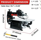 Bucktool 16 Inch Variable Speed Scroll Saw  1 3a Power Scroll Saws For Craftsman
