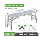 Daolift Heavy Duty Scaffolding Platform 14 75 x70 87  Portable 660lb 36-58  H