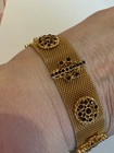 Ladies Vintage Faux Garnet Bracelet