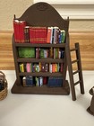 Dollhouse Miniature Handmade Library Office Furniture Set With Accessories