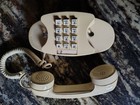 Vintage Western Electric Princess Phone Push Button Beige Cream Ivory