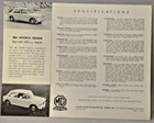 Mg Sports Sedan 1967 Brochure Excellent