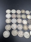 50 Coin Barber 90  Silver Dime Roll Full Rim Good Circ Conditions Sk g