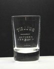 Bulliet Bourbon Frontier Whiskey Oval Embossed Glass Double Shot