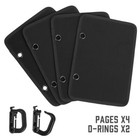 Tactical Badges Storage Book Collection Holder Of 4 Flip-page Patch Display Book