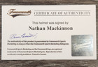Nathan Mackinnon Signed Full Size Helmet With Coa Colorado Avalanche