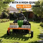 Lawn Plug Aerator 48 Inch Tow Behind With Universal Hitch Steel Tines Aerator