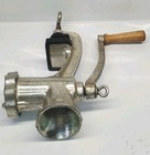 Alfa No  5  Tabletop Meat Grinder - Made In Poland - Vintage Wooden Handle 
