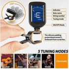 Lcd Clip On Chromatic Acoustic Tuner Electric Guitar Ukulele Violin Bass Banjo 