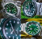 Heimdallr Sharkey Skx Sunburst Green Hulk Nh35a Automatic 200m Diver Watch C3